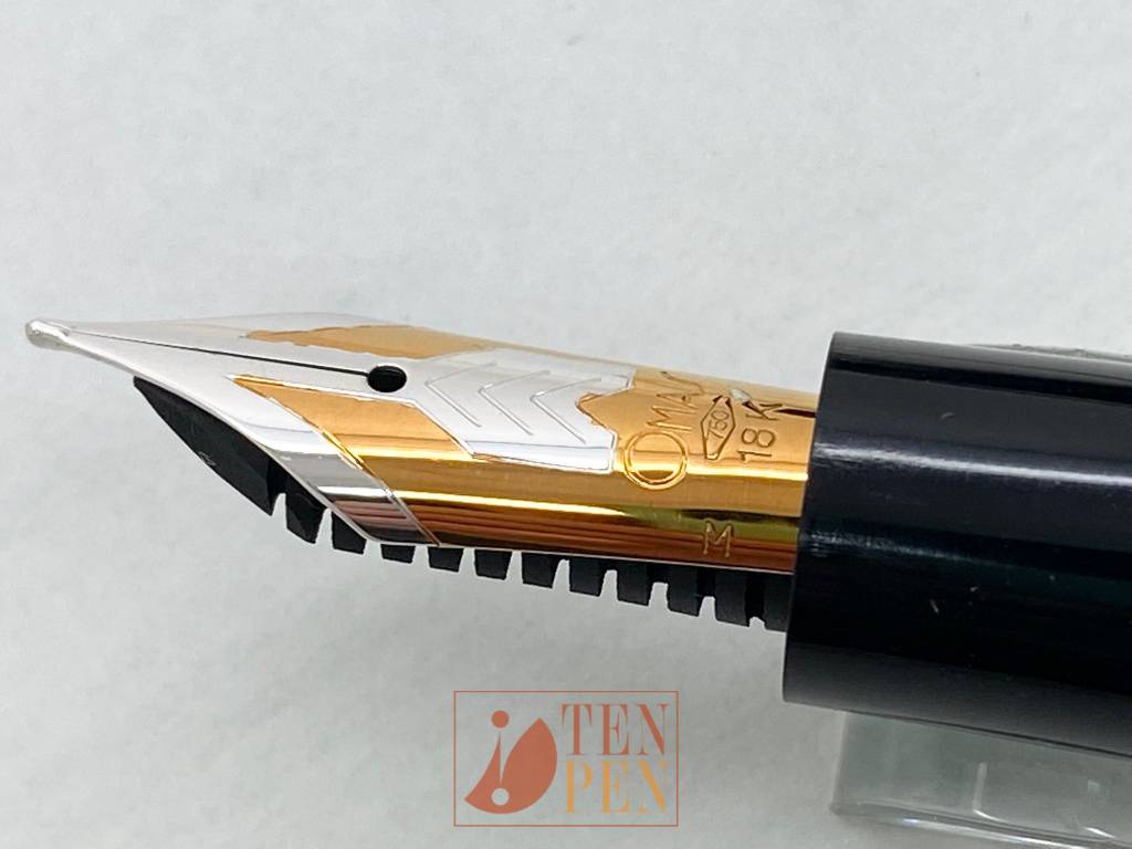 OMAS 557 OGIVA - black cotton resin 1980's | Tenpen - By Letizia